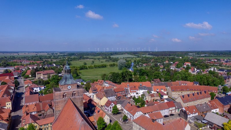 Die Hansestadt Osterburg aus der Luft
